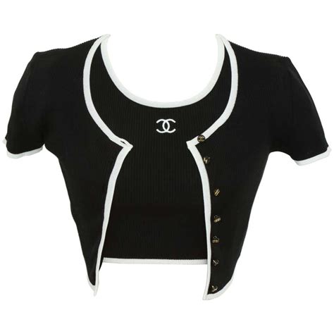 top chanel online|vintage chanel top.